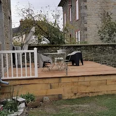 Terrasse bois massif